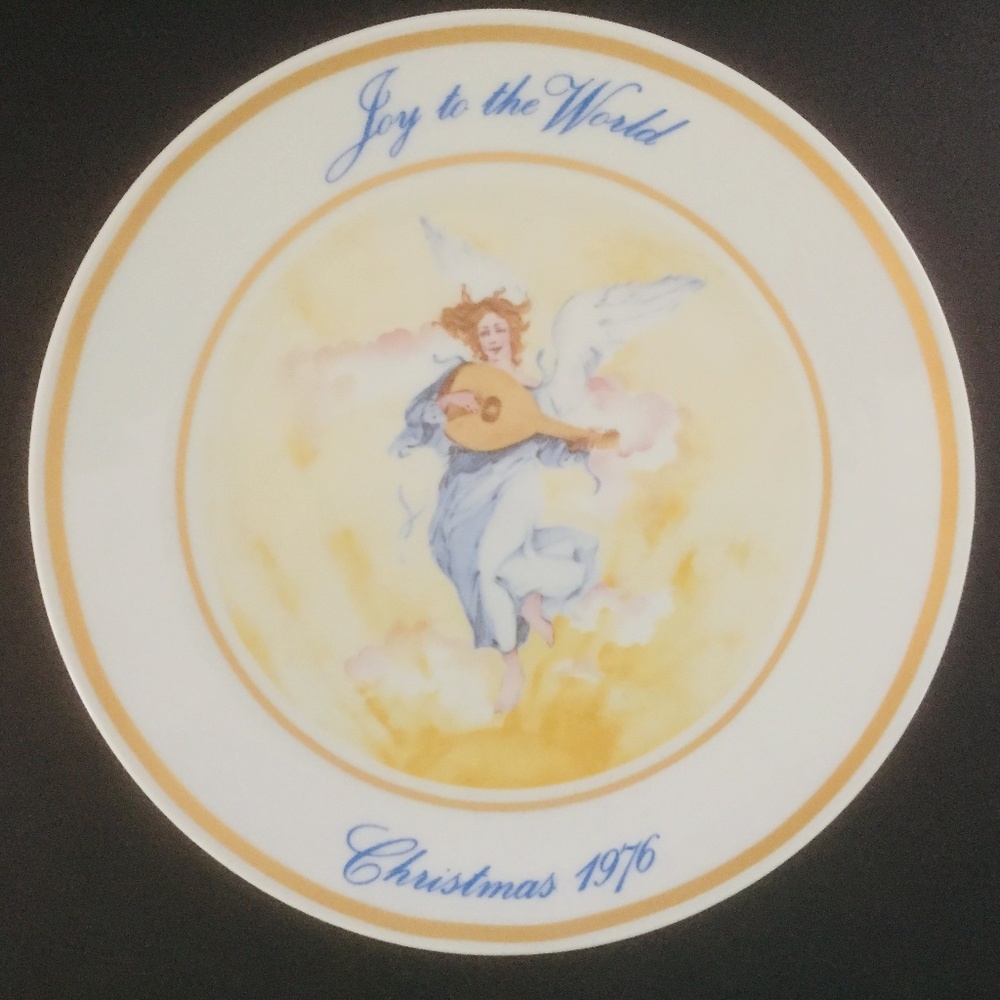 The Danbury Mint 1976 Limited Ed. Christmas Plate "Joy To The World"/NEW!